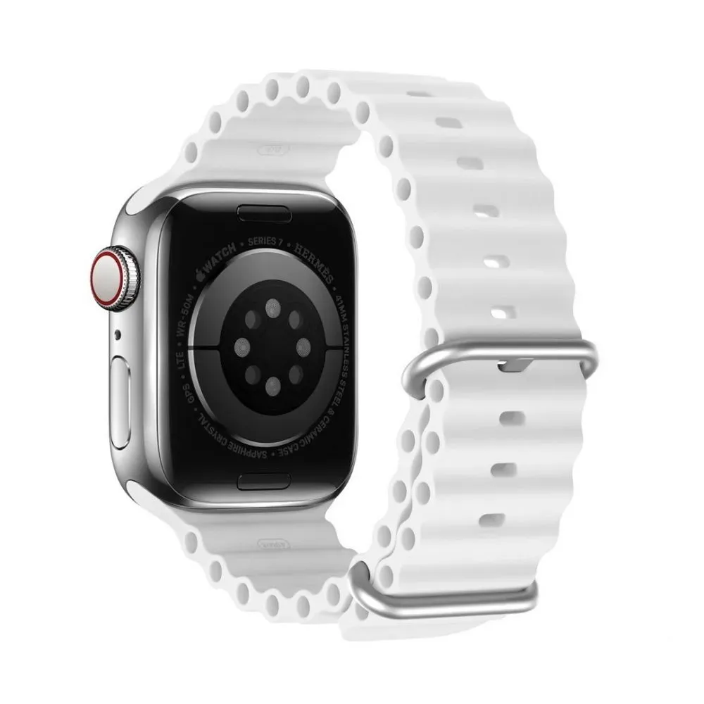 DUX DUCIS OCEAN WAVE APPLE WATCH 42/44/45mm biele univerzálny remienok na smart watch