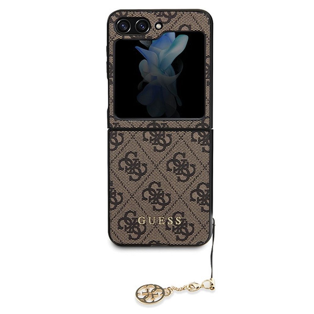 GUESS GUHCZF5GF4GBR pre Samsung Z Flip 5 (4G Charm / hnedá)