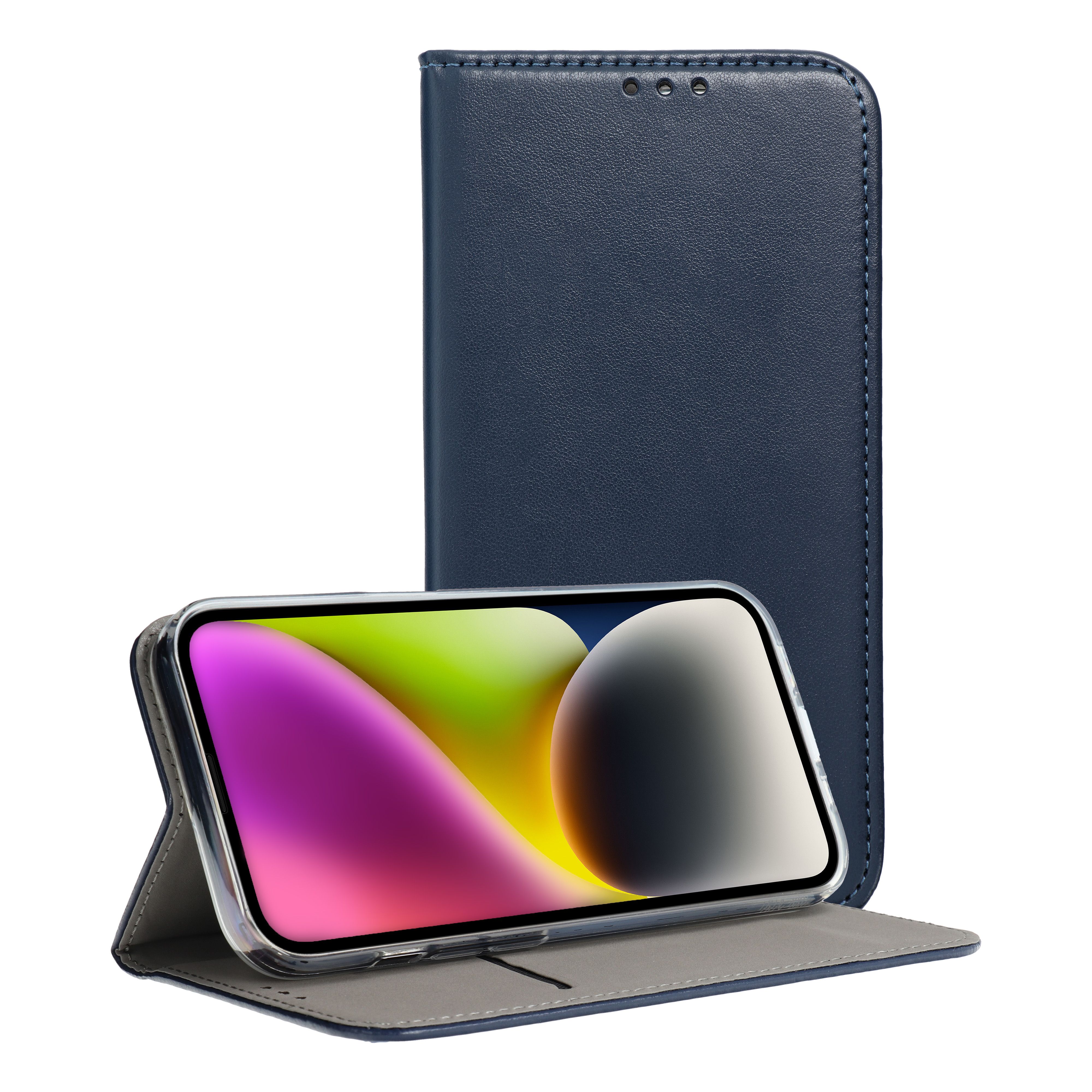 FANCY DIARY MAGNETO SAMSUNG A54 5G modré otváracie puzdro na mobilný telefón