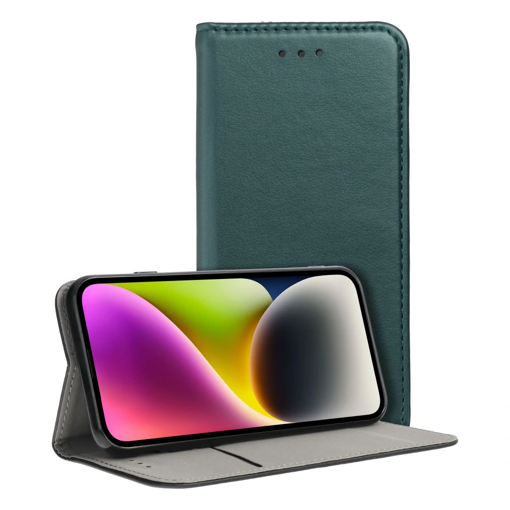 FANCY DIARY MAGNETO SAMSUNG A23 5G zelené otváracie puzdro na mobilný telefón