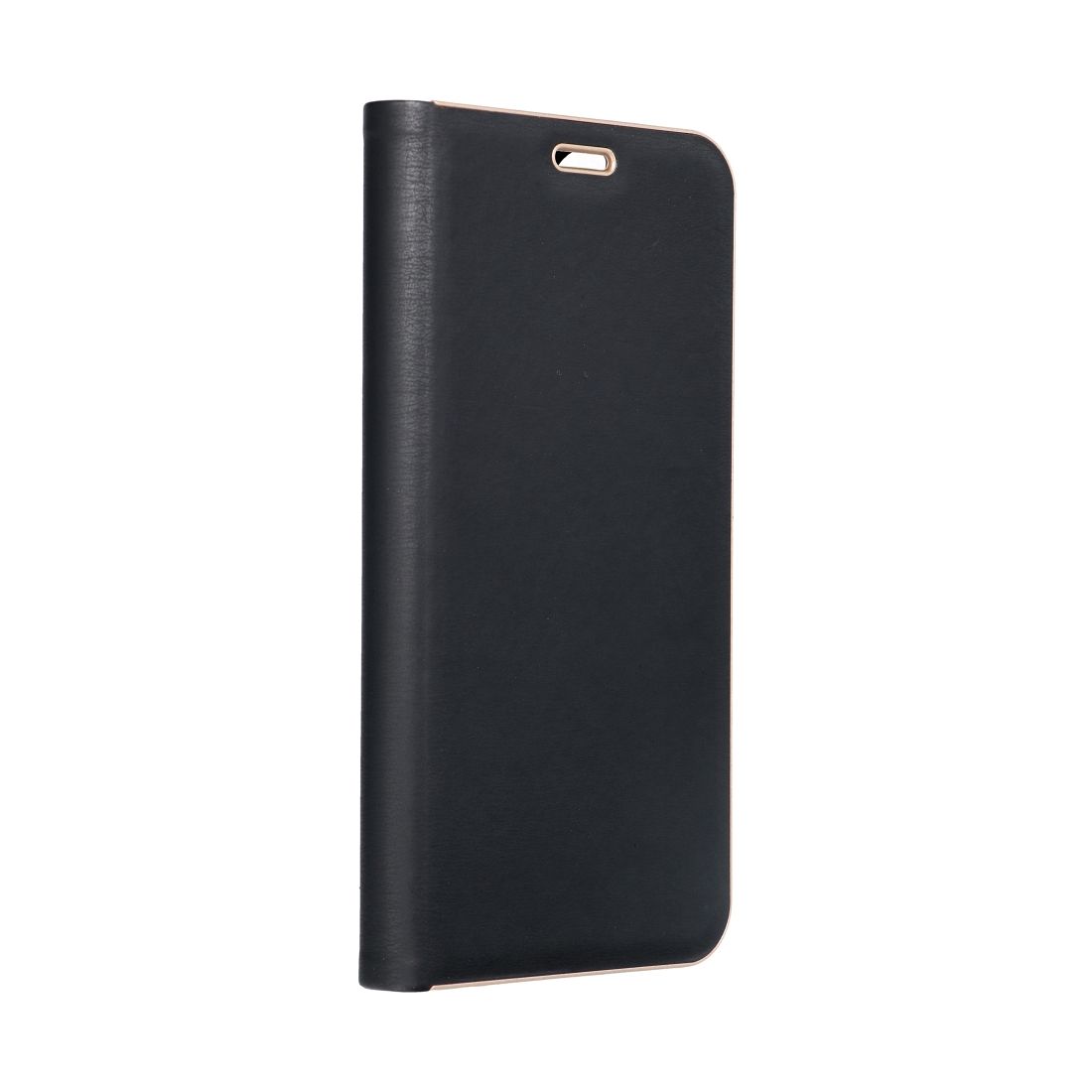 FANCY DIARY LUNA Book Gold SAMSUNG A51 5G čierne otváracie puzdro na mobilný telefón