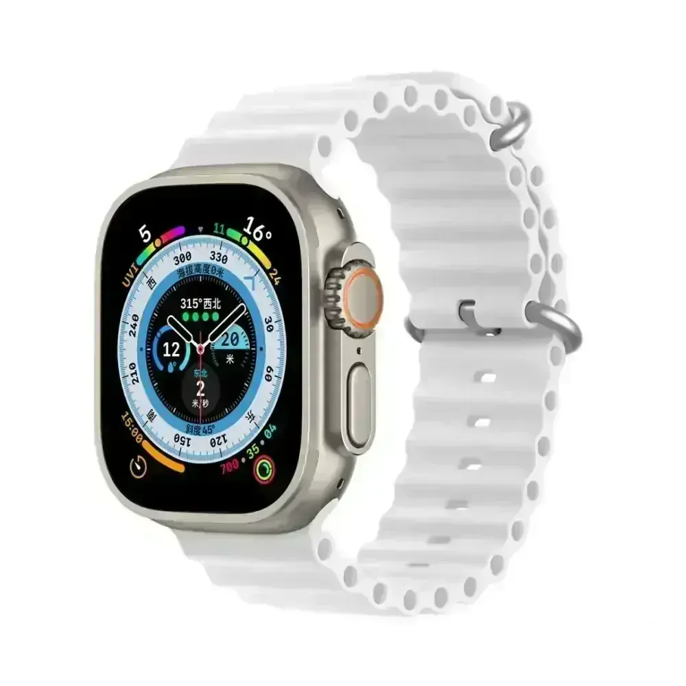 DUX DUCIS OCEAN WAVE APPLE WATCH 42/44/45mm biele univerzálny remienok na smart watch
