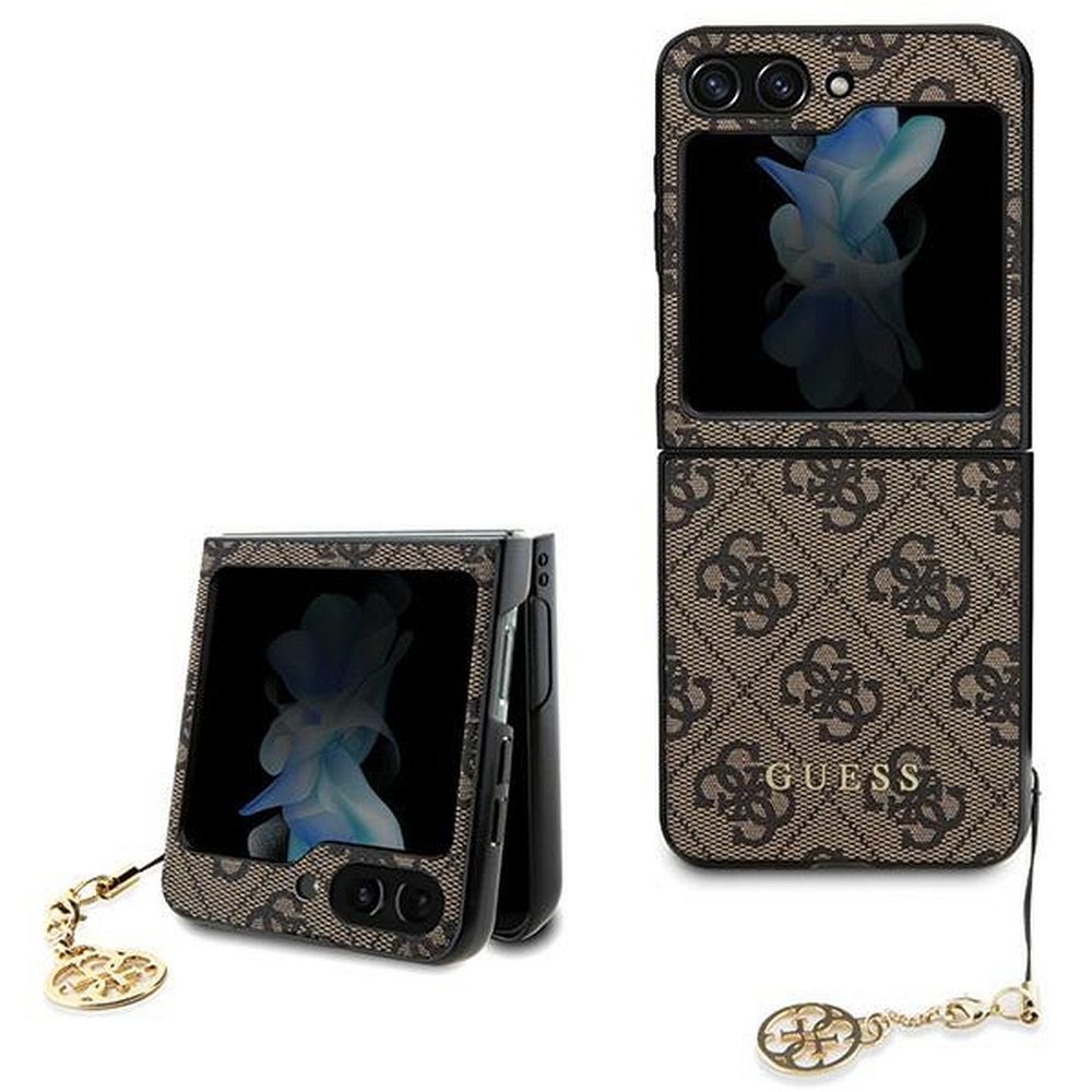 GUESS GUHCZF5GF4GBR pre Samsung Z Flip 5 (4G Charm / hnedá)