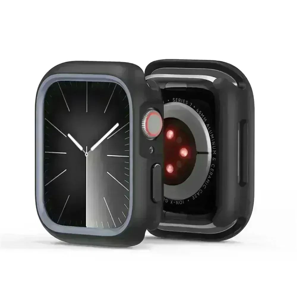 DUX DUCIS BAMO APPLE WATCH Series 7/8/9 41mm čiernosivé Ochranné puzdro na smart watch