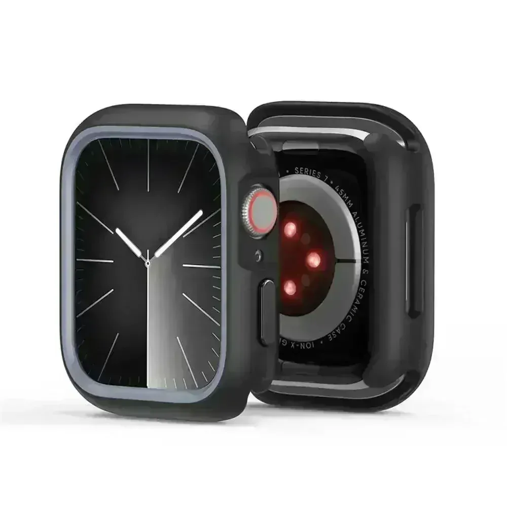 DUX DUCIS BAMO APPLE WATCH Series 7/8/9 45mm čiernosivé Ochranné puzdro na smart watch
