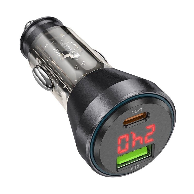 HOCO NZ12B 48W QC 3.0 + kábel typ C- LIGHTNING čierna