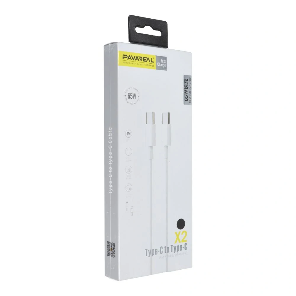 PAVAREAL PA-X2 1m, 65W typ C- typ C čierny
