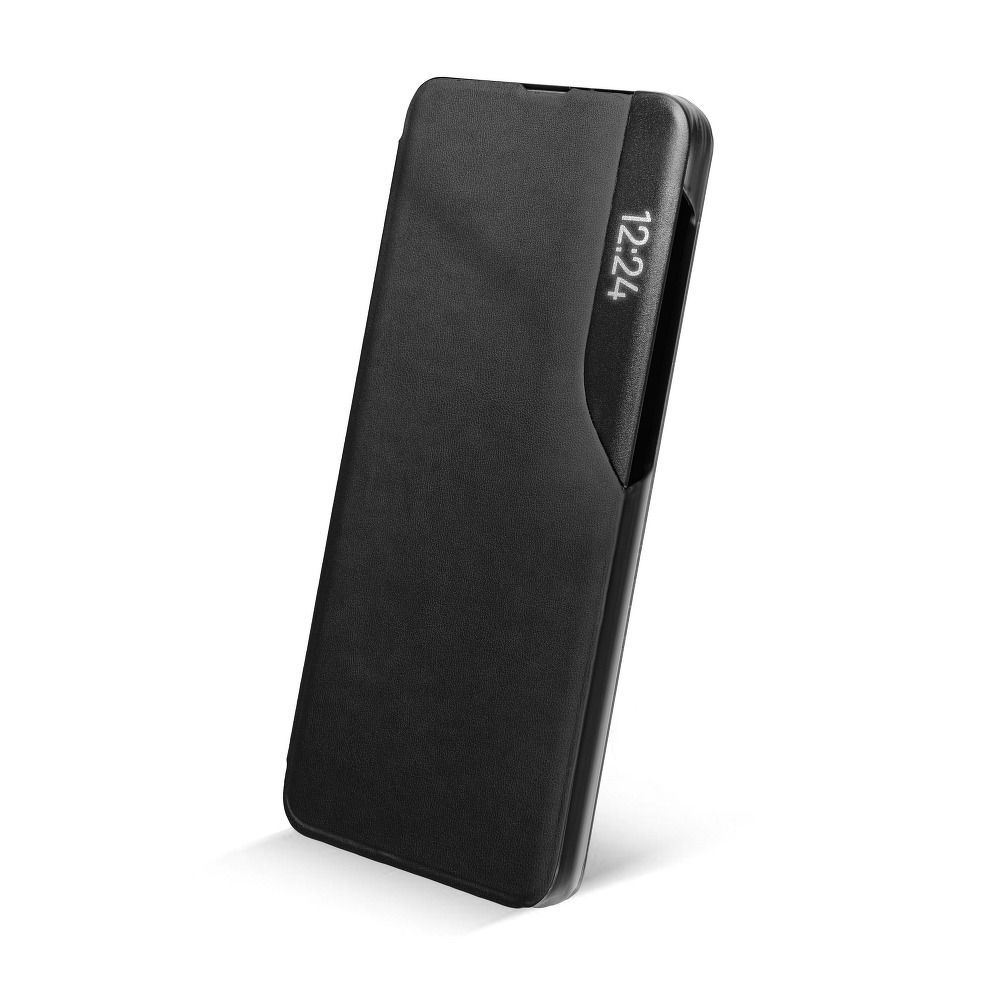 FANCY DIARY SMART VIEW MAGNET SAMSUNG A22 5G čierne otváracie puzdro na mobilný telefón