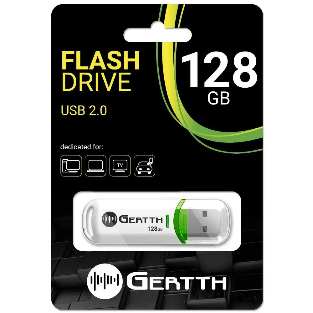 GERTTH 128GB Pendrive USB 2.0 universal