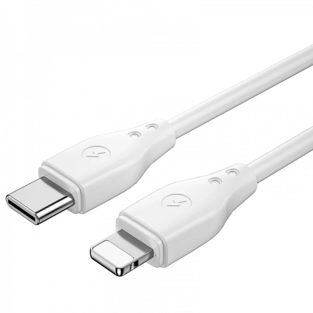 WiWU - Pioneer Wi-C002 USB kábel typ C - Lightning 30W 1m biely