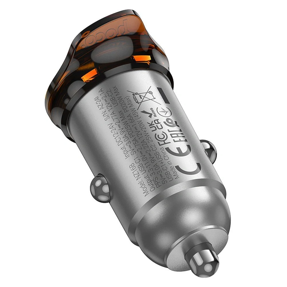 HOCO NZ16B 45W QC 3.0 šedá
