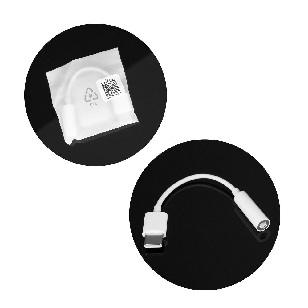 Huawei CM20, USB-C(M) na 3.5mm audio jack(F), biely (Bulk) adapter originál