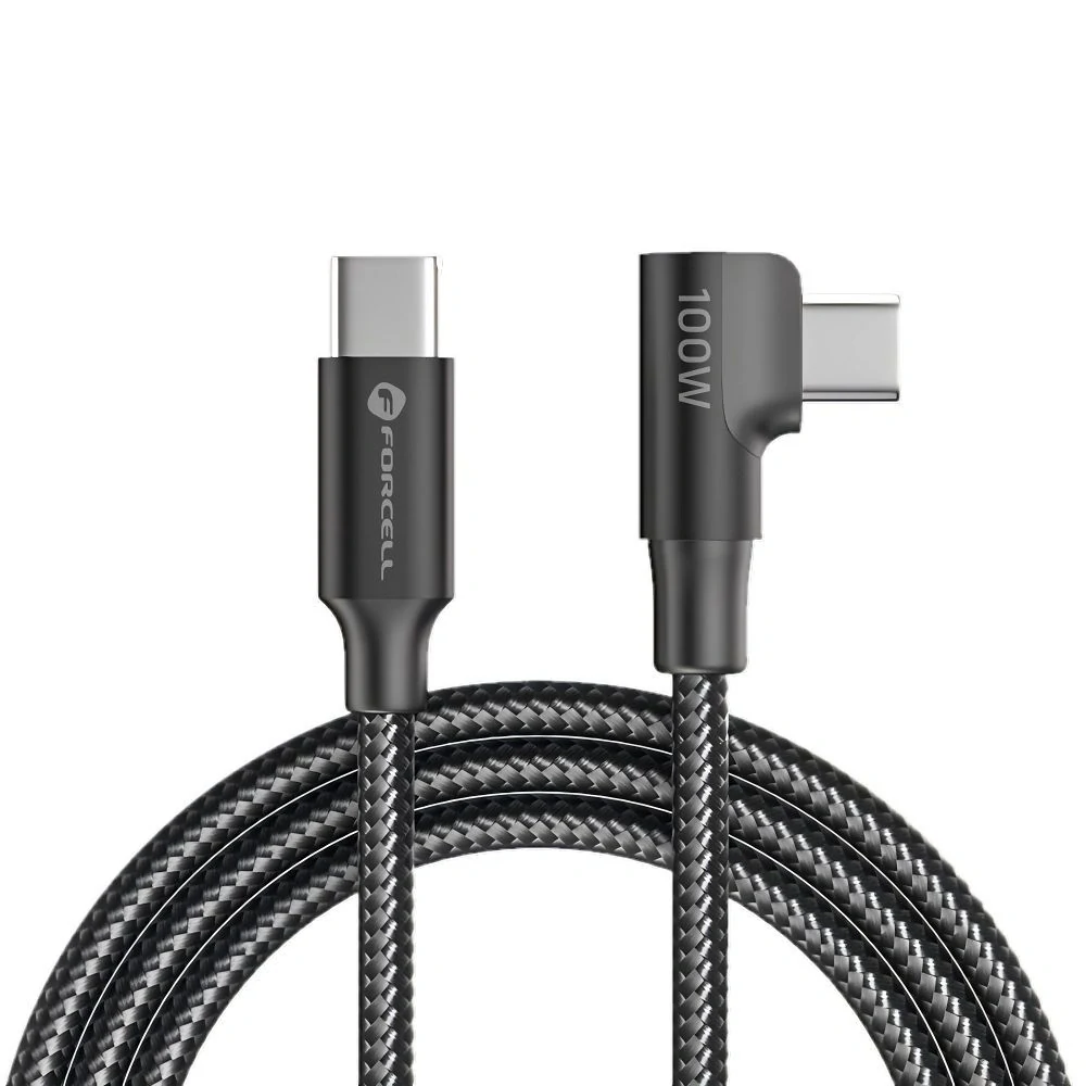 FORCELL F-ENERGY CC-1Deg typ C- typ C 90° 1,2m 5A biely