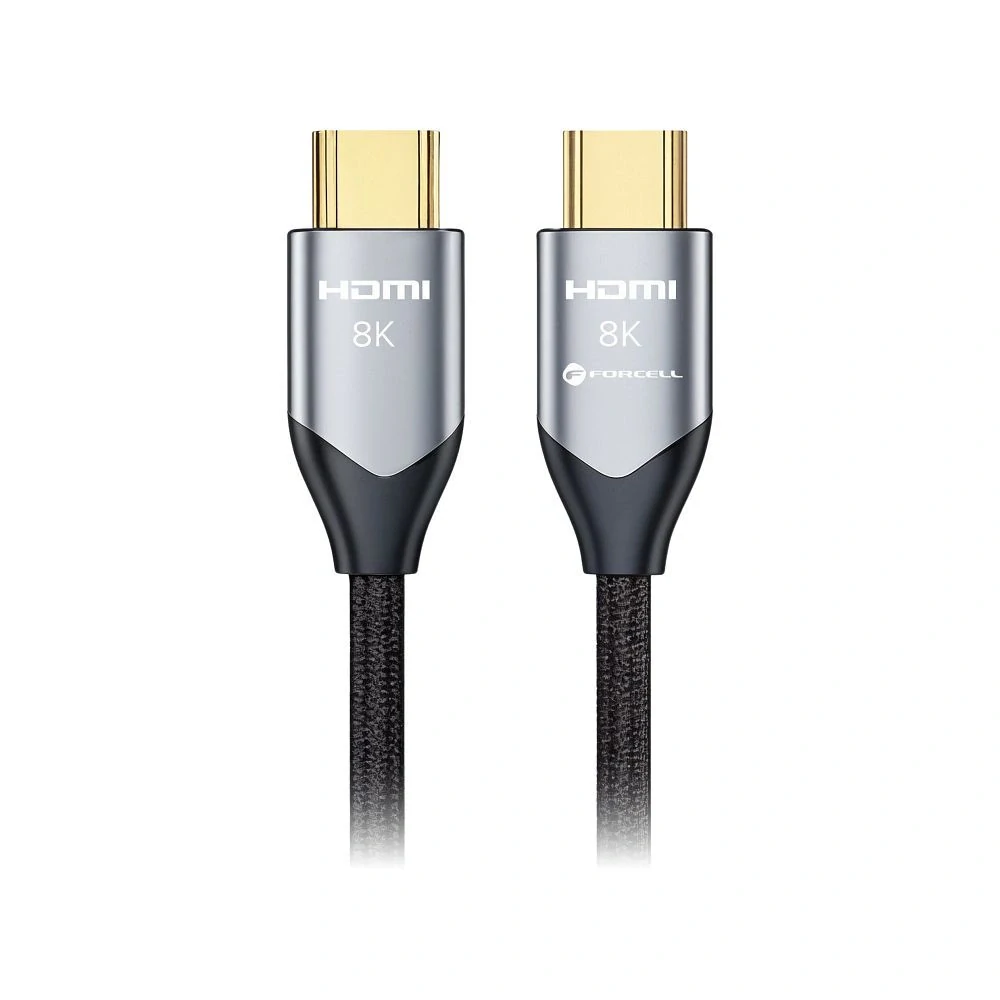 Forcell Cafule HDMI 2.1 8K 60Hz/4K 120Hz, HDR, eARC, VRR, 48Gbps, 1m čierny