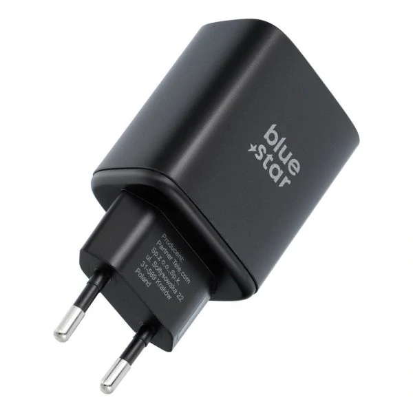 Blue Star 60W Quick Charge nabíjačka sieťová bez kábla čierna