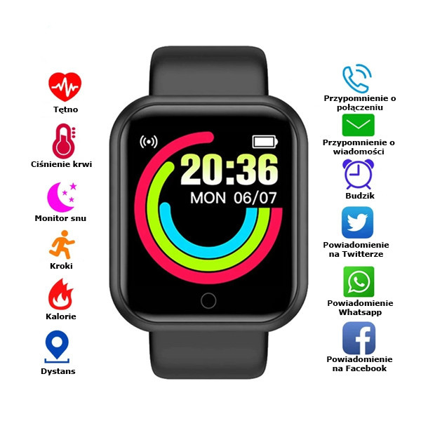 Trusty Smartwatch Lite čierne T-SWL1