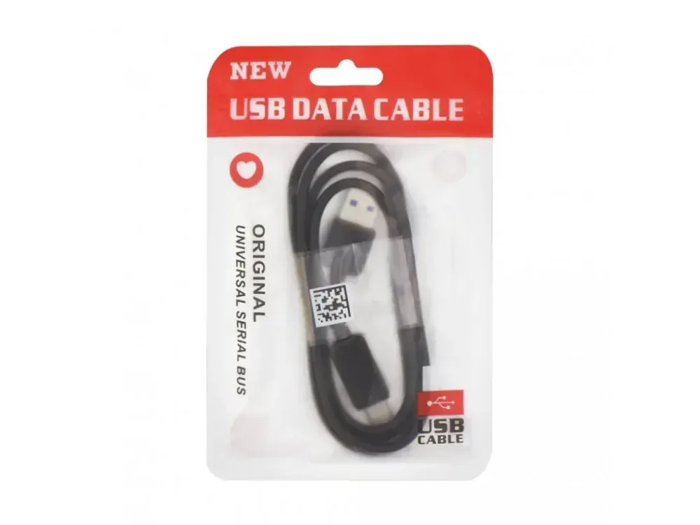 HD16 0035 na koncovku USB-typ C 2A 2m kábel na mobilný telefón čierny