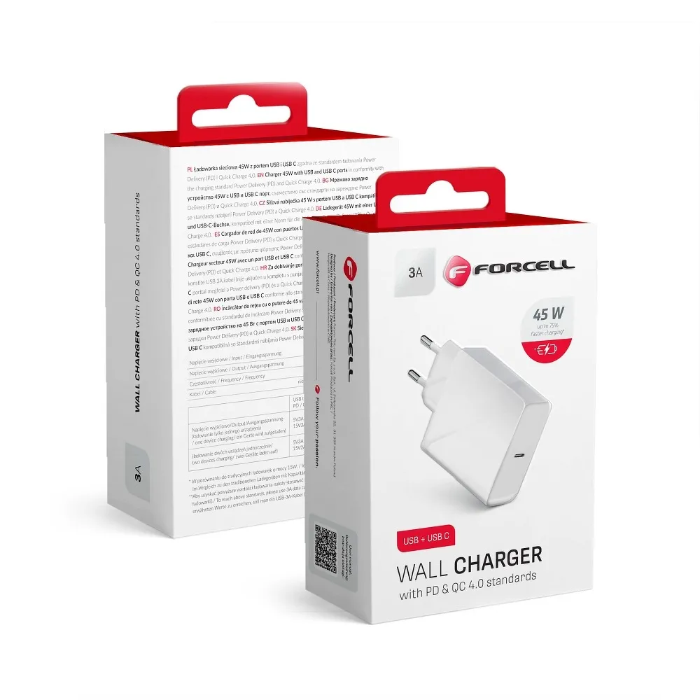 FORCELL TFK-TC-45WPD bez kábla 3A 45W
