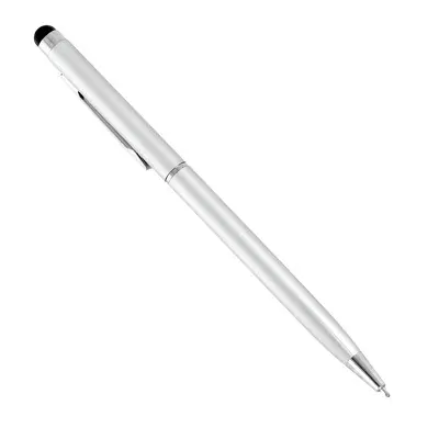 OEM STYLUS PEN universal 2v1 strieborné