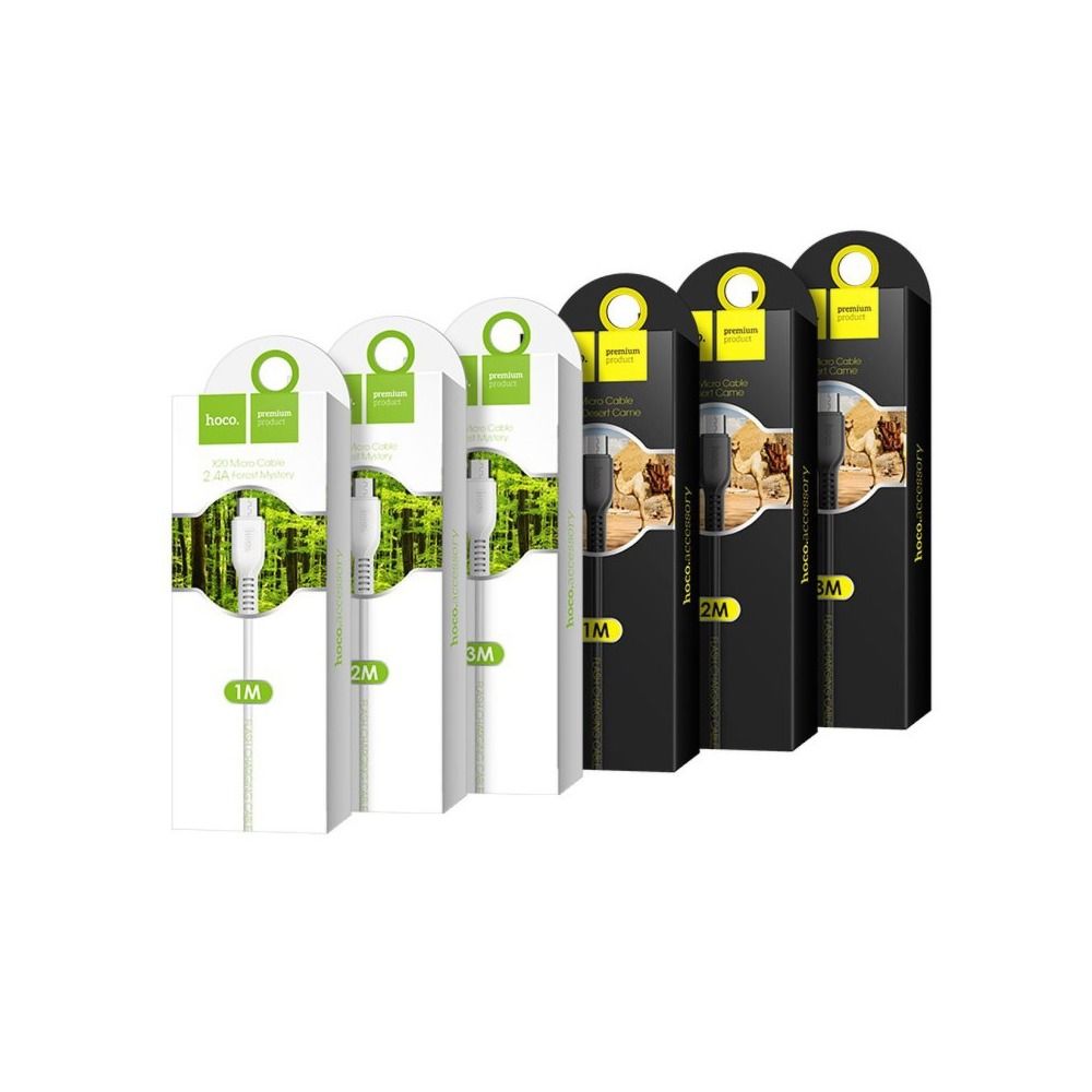 HOCO X20 typ C, 2m 2A biely