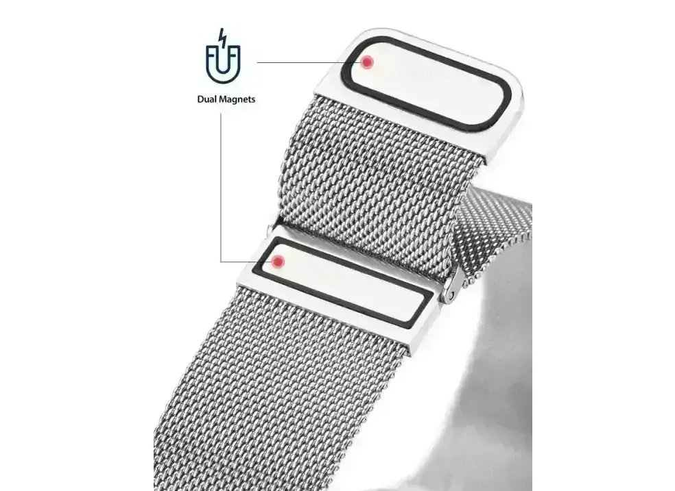 DUX DUCIS MILANESE APPLE WATCH 38/40/41mm šedé univerzálny remienok na smart watch