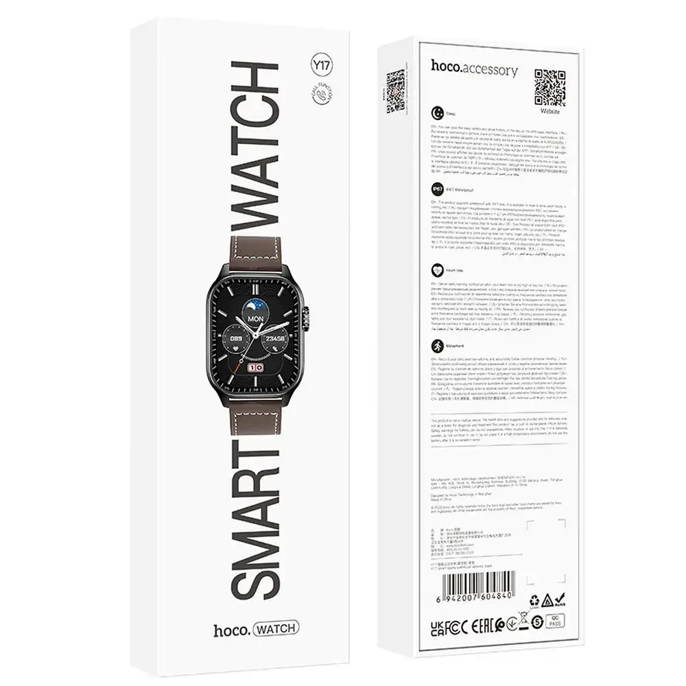 HOCO Y17 Smart Sport WATCH čierne