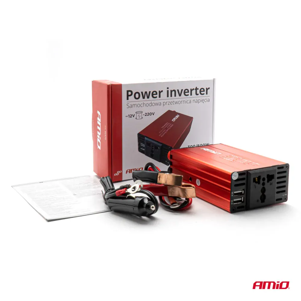 AMiO 12V/230V 300W/600W 2xUSB PI03 02470