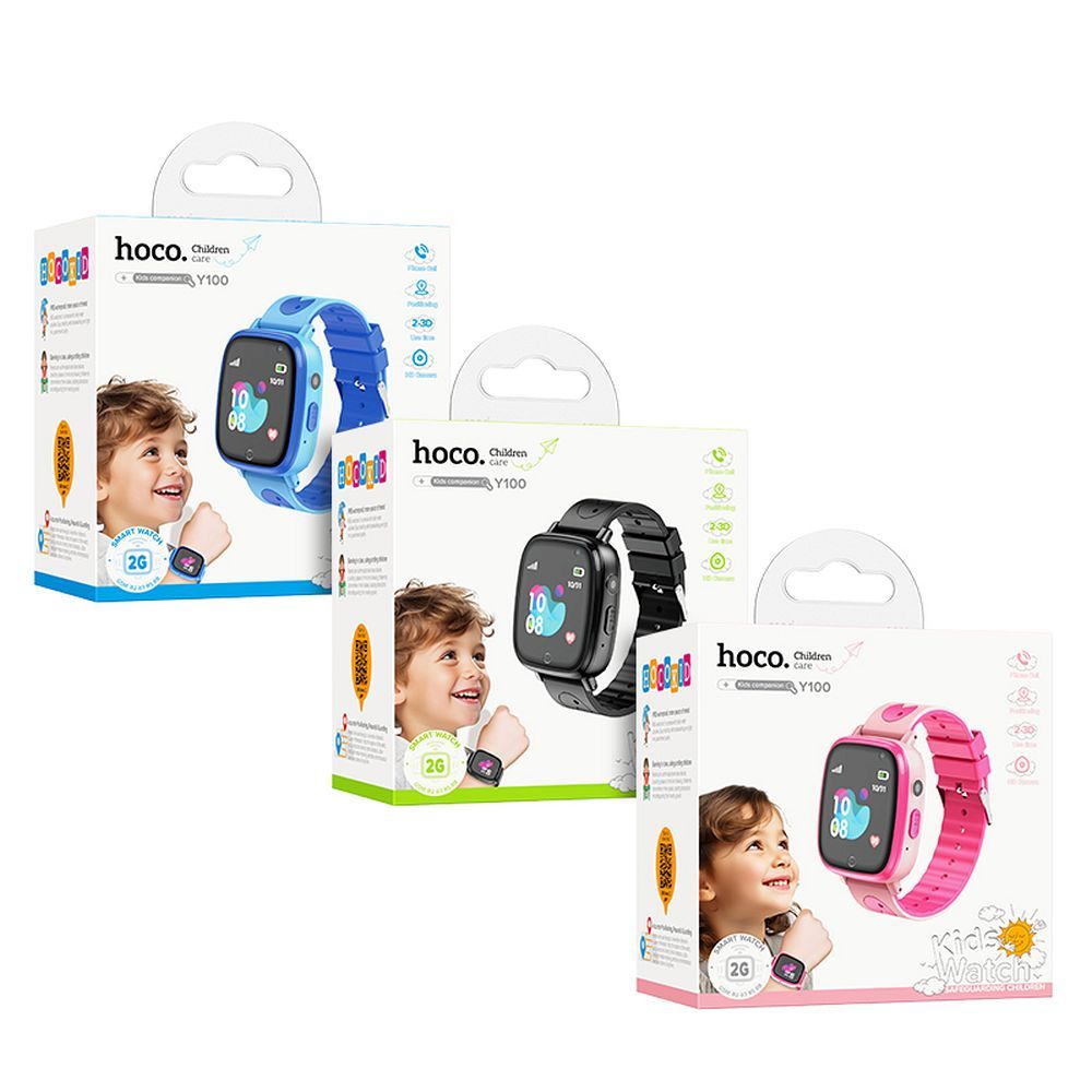 HOCO Y100 smart hodinky pre deti modré