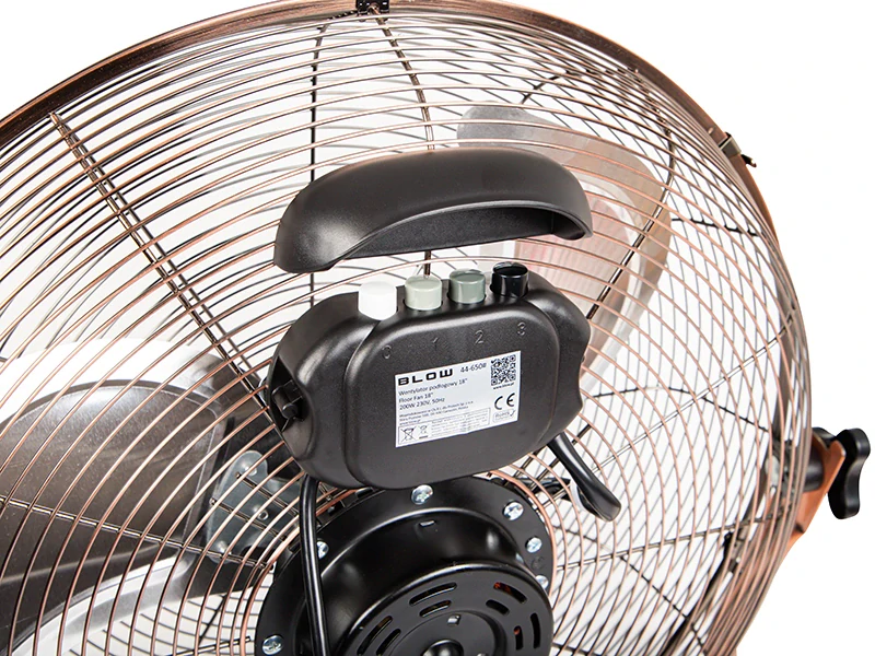 Ventilátor podlahový 45cm BLOW 44-650 200W medený