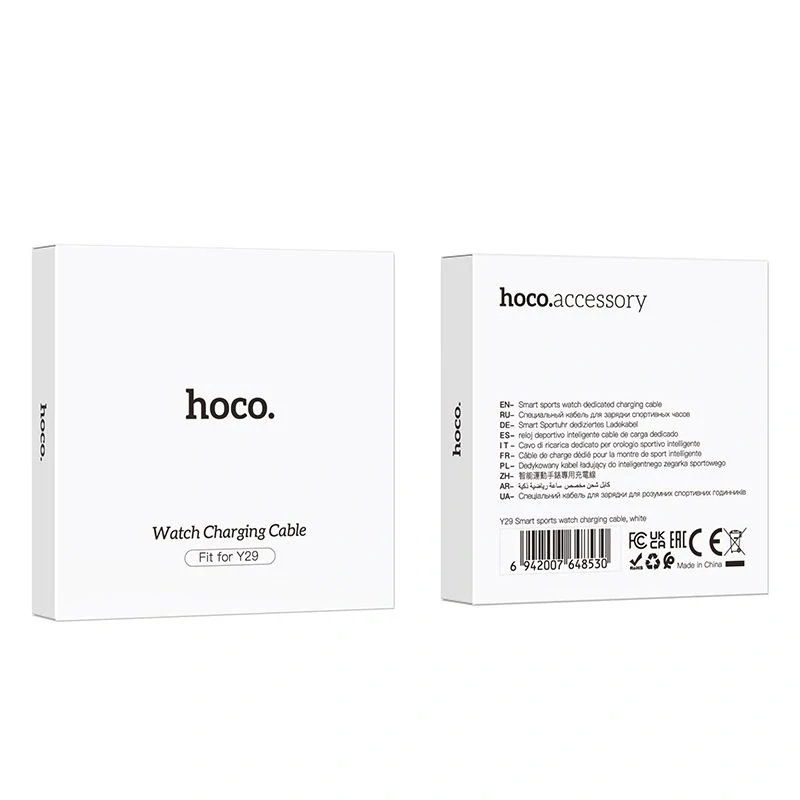 HOCO Y29 nabíjací kábel na smart hodinky 0,6m biely universal