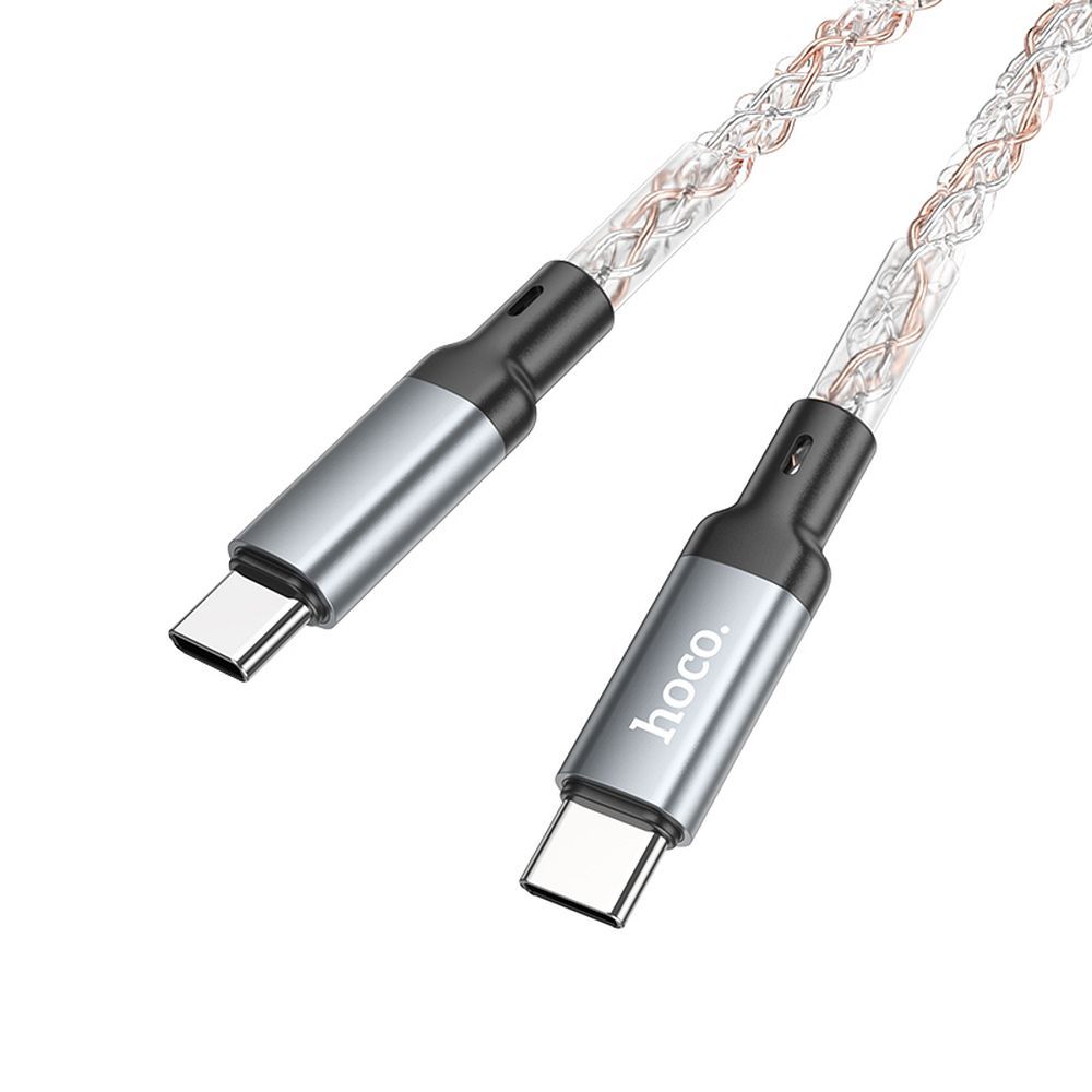 Kábel Hoco Cable Type C to Type C 3A 60W U112 1 M Gray universal