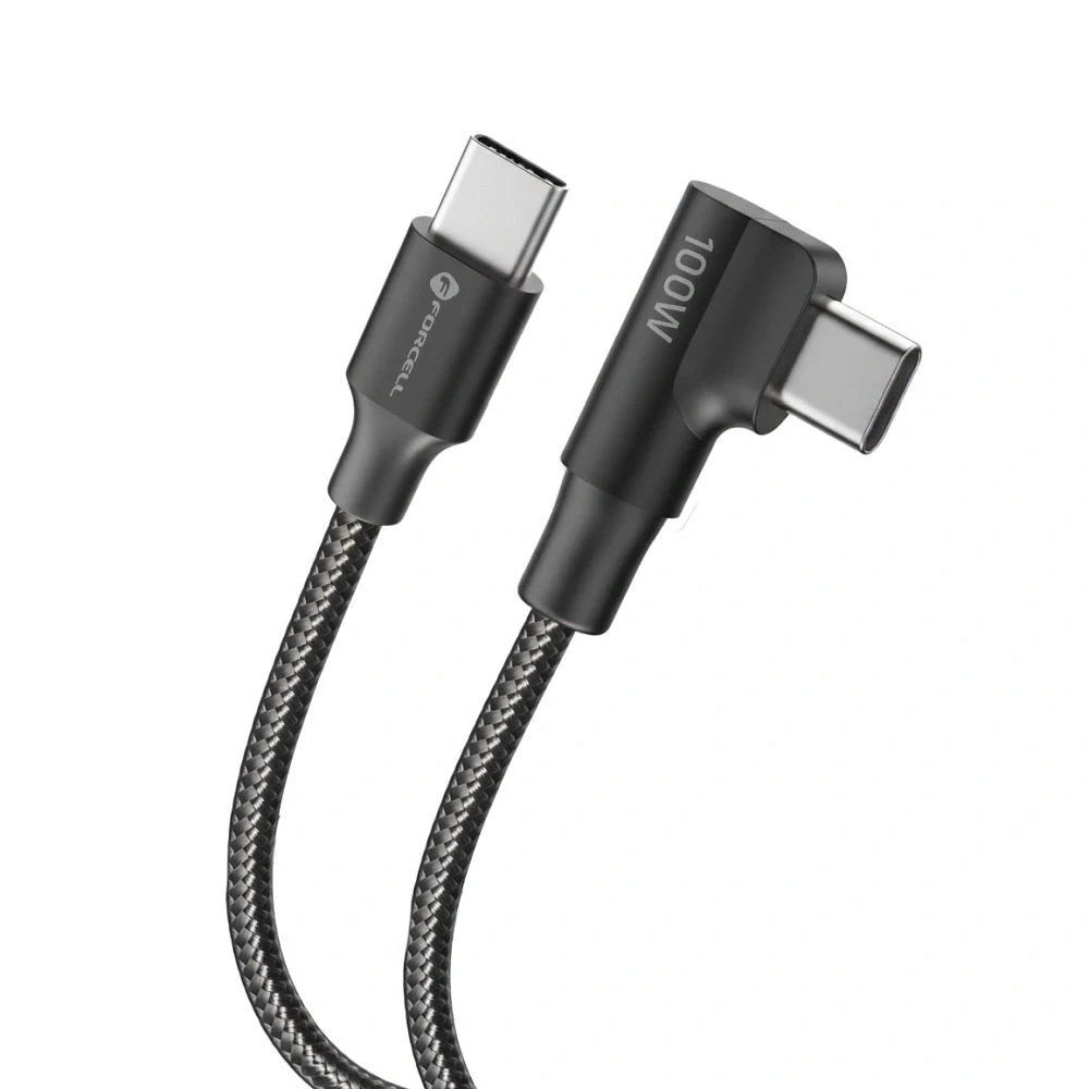 FORCELL F-ENERGY CC-1Deg typ C- typ C 90° 1,2m 5A biely