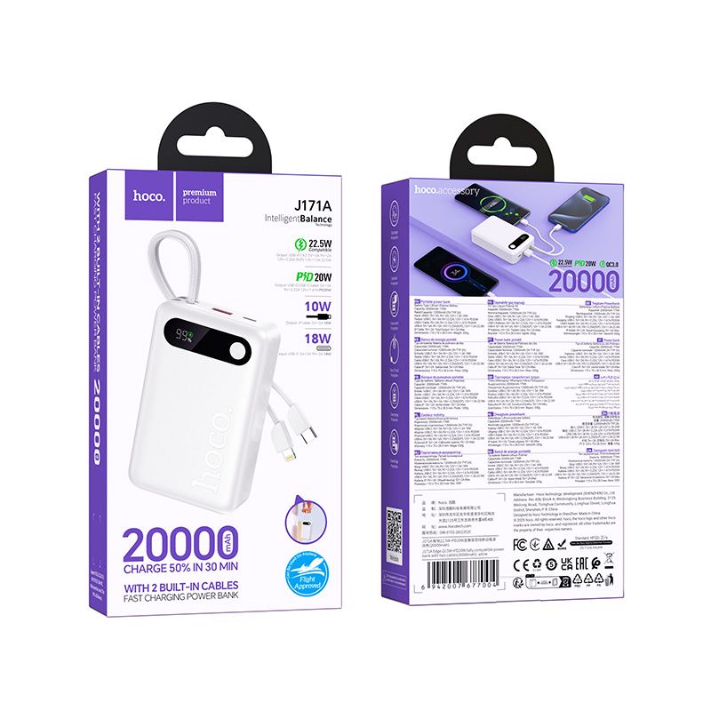 HOCO J171 10000mAh - biela