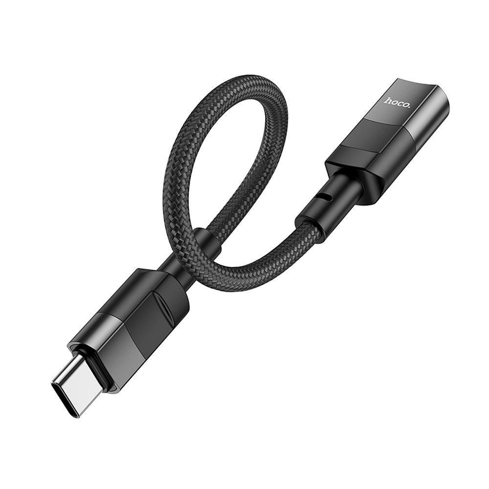 HOCO OTG adaptér typu C (samec) na Lightning (samica) 3A U107 0,1 m čierny