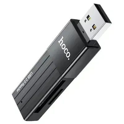 HOCO HB20 USB-A 2.0 čítačka pamäťových kariet SD a TF 2v1 universal