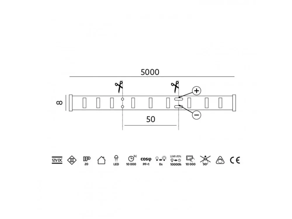 Extreme 3528 300 3528 SMD/ 60 LED/m 5m GREEN universal