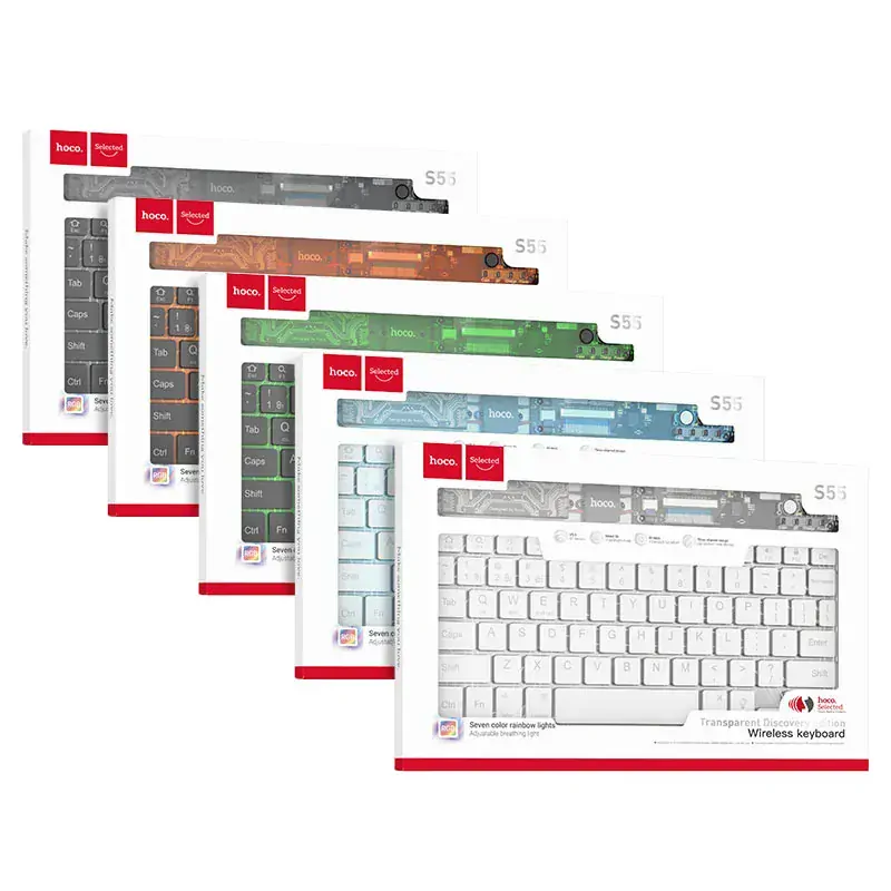 HOCO S55 Transparent Discovery universal BLUETOOTH biela