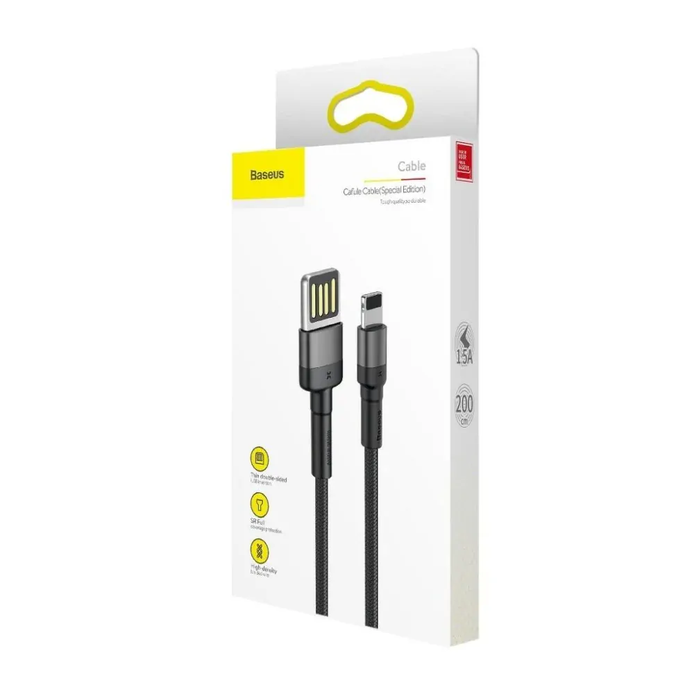 Baseus CALKLF-HG1 Cafule USB to Lightning Double Sided 1.5A, 2m 1,5A