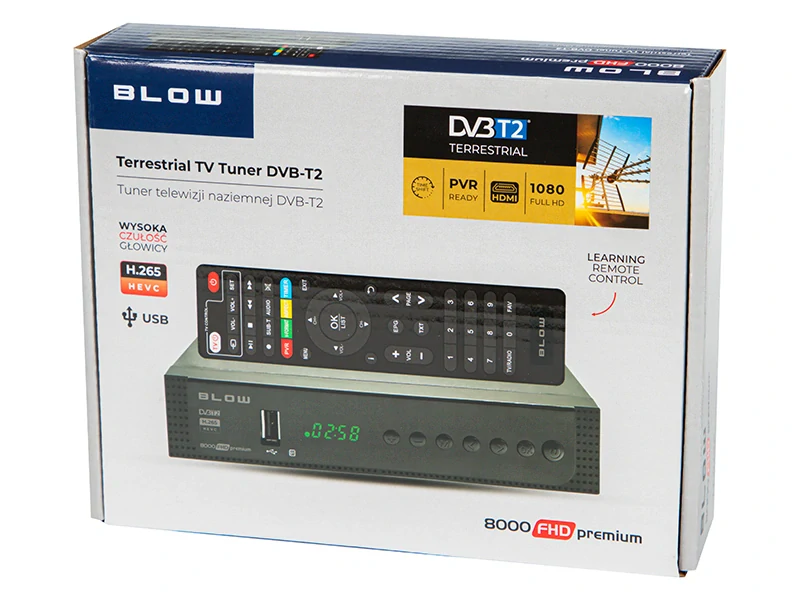 Tuner DVB-T2 Blow 8000FHD PREMIUM