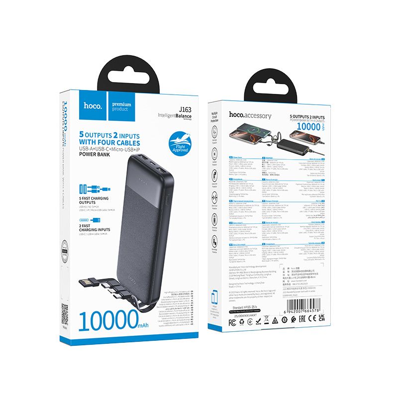 HOCO J163 10000mAh - čierna