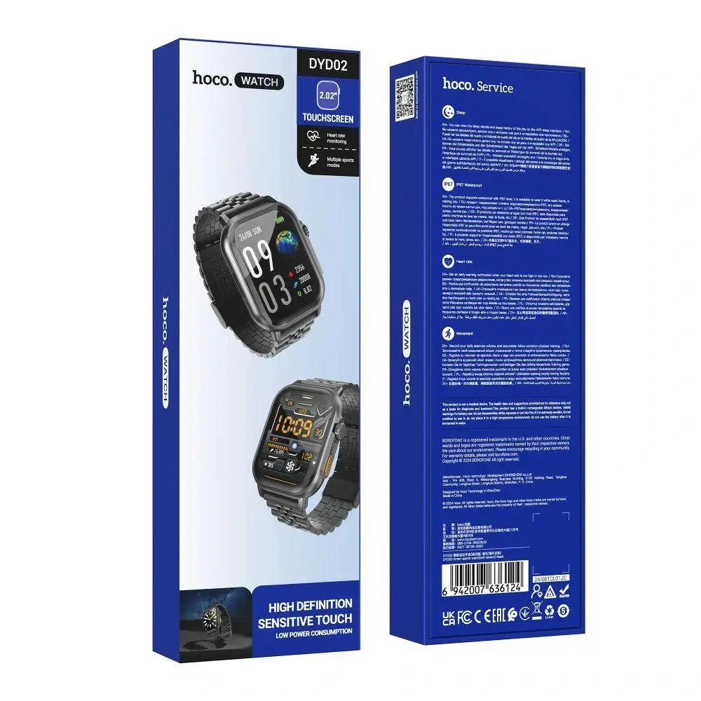 HOCO DYD02 WATCH čierne