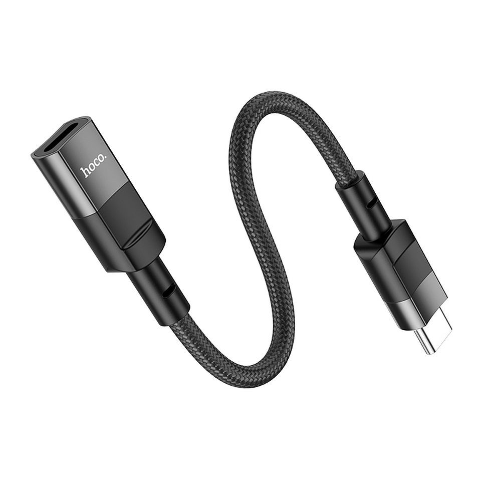 HOCO OTG adaptér typu C (samec) na Lightning (samica) 3A U107 0,1 m čierny