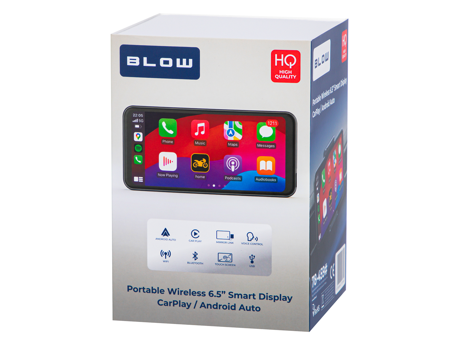BLOW CP04 78-459 Auto multimediálna stanica s Apple CarPlay a Android Auto