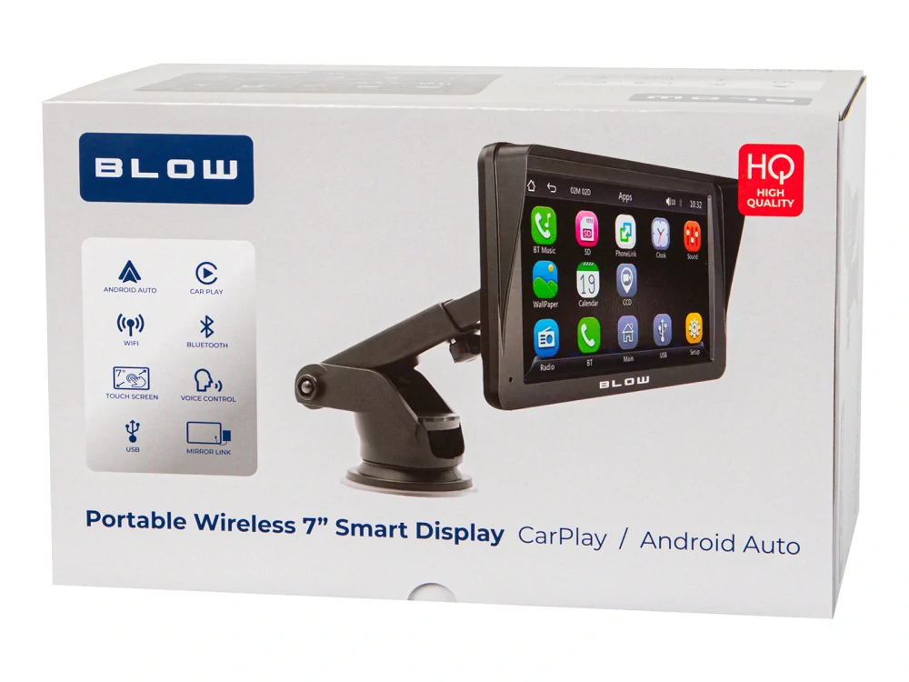 BLOW 78-456 Auto multimediálna stanica s Apple CarPlay a Android Auto CarPlay5.0 7"
