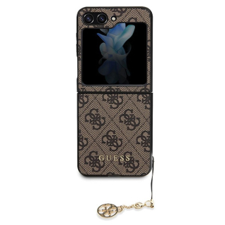GUESS GUHCZF5GF4GBR pre Samsung Z Flip 5 (4G Charm / hnedá)