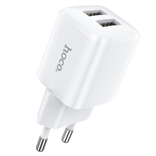 HOCO N8 Briar bez kábla s duálnym USB portom, biela