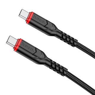 Kábel HOCO X59 typ C-typ C, 2m 60W čierny