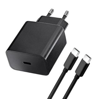 BlueStar TFB-TC-25WPD s USB C zásuvkou 3A 20W s funkciou PD a QC 4.0 + kábel typ C-typ C