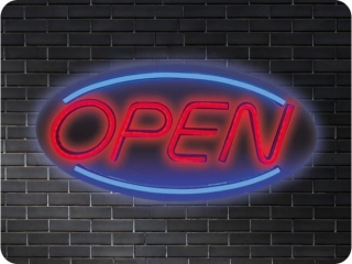 FOREVER LIGHT FPNE04X universal LED dekorácia NEON OPEN