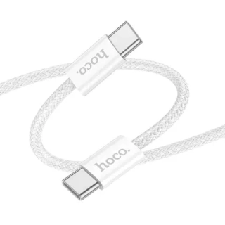 Kábel HOCO X104 typ C-typ C, 2m 60W biely